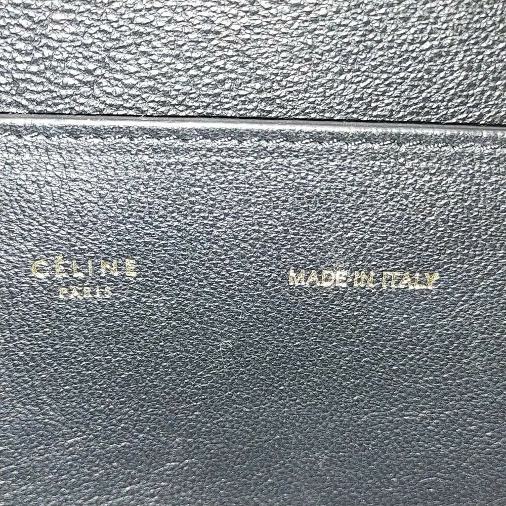 AUTHENTIC CELINE Hand Bag Black Enamel - Picture 7 of 11